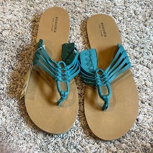 Sonoma blue flip flops